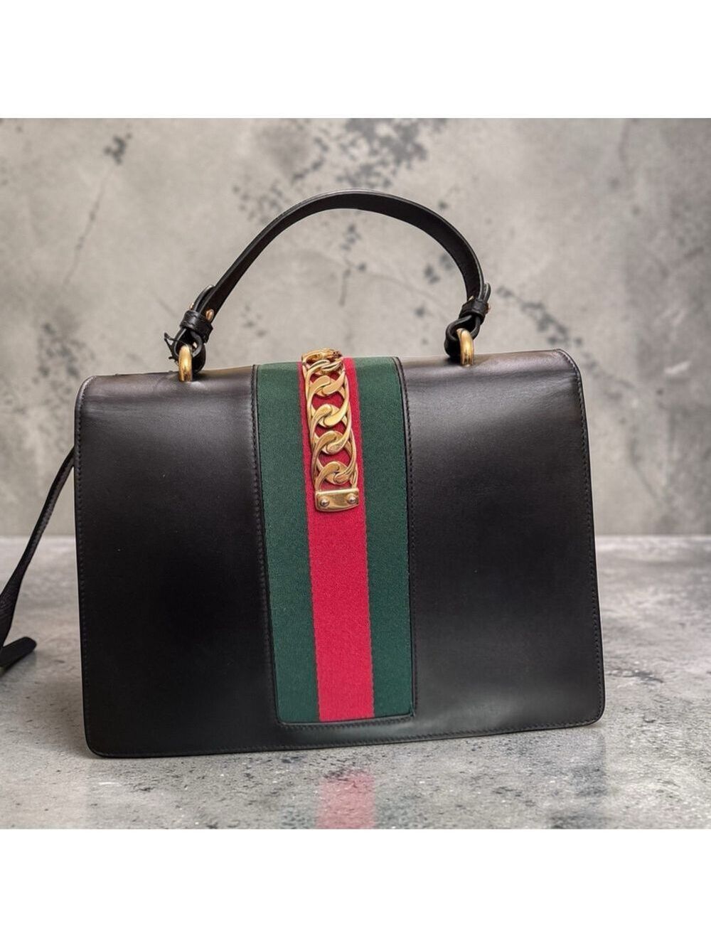 Gucci Sylvie Medium Top Handle, Shoulder Bag w Dust Bag - Picture 2 of 12